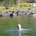 Ajahn Jotipalo jumps into a freezing lake - but only after Ajahn Sudanto did