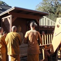 Inviting the Buddha to be moved to the reception hall