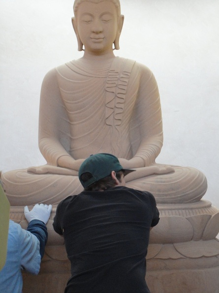 Holding the Buddha steady