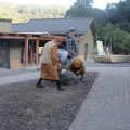 Preparing the grounds for moving the Buddha