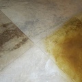Samples of concrete floor stains