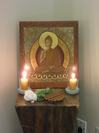 Ajahn Jotpālo also displayed his icon (devoted to learning) for Upasika day