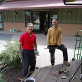 3 Then-Anagarika Dorian and his father helped dismantle the porch.JPG