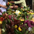 Flowers were also prepared for the final Buddha consecration ceremony on Songkran,