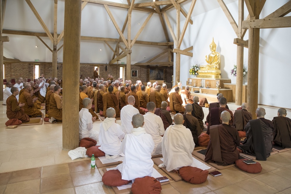 Assembly in the Dhamma Hall