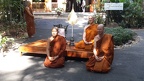 Dec. 13 - Luang Por Pasanno, Ajahn Sawaeng, and Ajahn Kevali at Wat Pah Nanachat the day of Ubon Jao Khun Procession and Celebration Ceremony