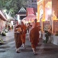 Dec. 14 - Luang Por Pasanno pays respects to the body of the deceased Supreme Patriarch of Thailand at Wat Boworniwet. (http://www.sangharaja.org/)