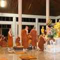 Dec. 6th evening - Luang Por Pasanno arrives to an awaiting Sangha at Wat Pah Nananchat (http://www.watpahnanachat.org/)