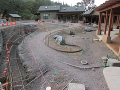 Forms in place to pour sidewalks