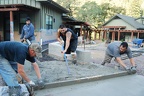 Leveling the concrete