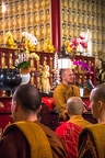 Laung Por, gives a Dhamma talk at The City of Ten Thousand Buddhas.