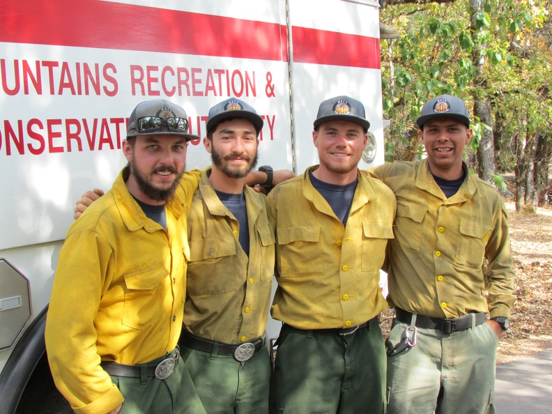 Firefighters from LA