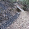 In most places the Loop Trail prevented the fire from advancing into the monastery