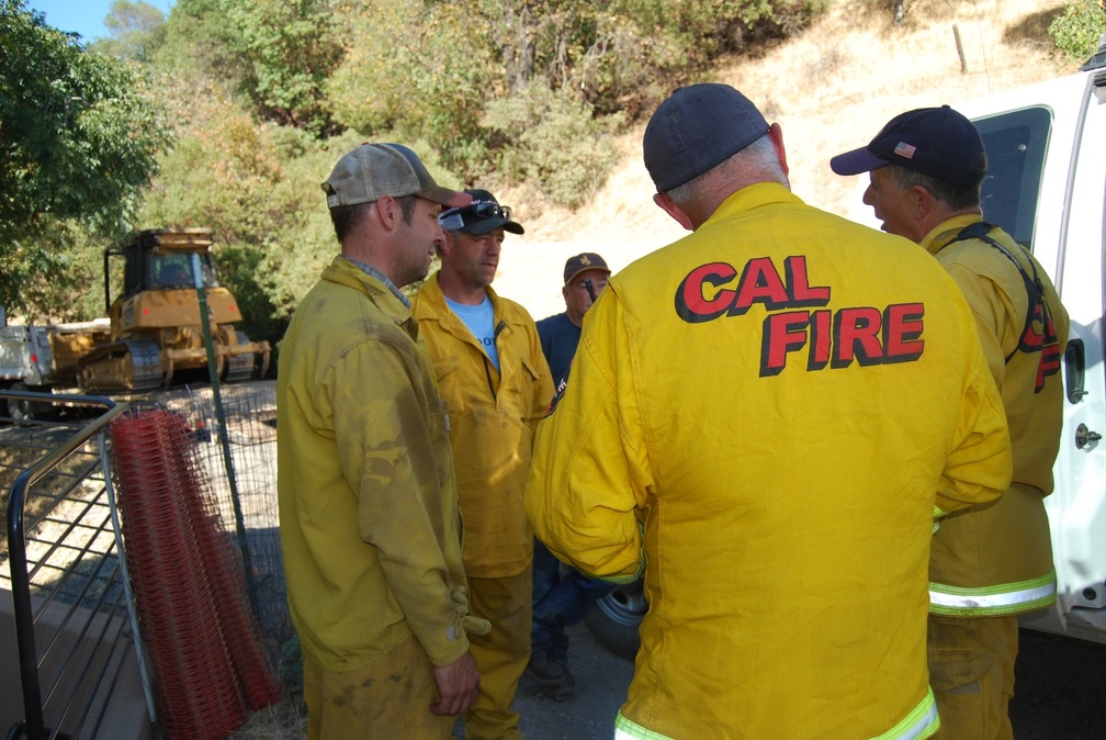 Wednesday, CalFire already repairing fire breaks