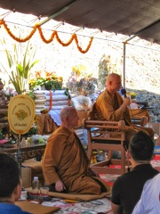 123b) Aj. Jayasaro offering a Dhamm talk on Kathina Day