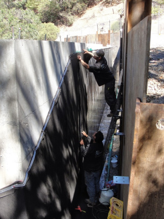 Q9 waterproofing retaining wall