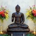 1) Dhamma Hall Shrine on Kathina day
