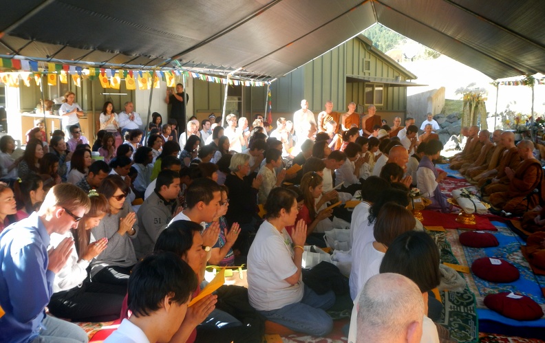 33) Laity and Monks under the tent.jpg