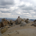 088) T. Kassapo overlooks Yosemite mountains