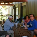 The SCA team having lunch in the Cloister