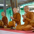 Luang Por Pasanno, Luang Por Jundee and other senior monks at a blessing ceremony
