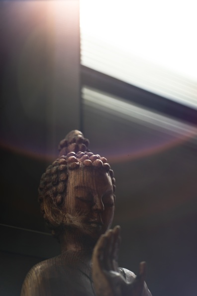 Buddha image in cloister.