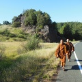 Some say "nobody stops on Branscomb Rd." However, these monks received food, water, a place to camp, and even a ride to cover the last few miles of a long day.