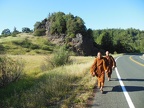 Some say "nobody stops on Branscomb Rd." However, these monks received food, water, a place to camp, and even a ride to cover the last few miles of a long day.