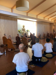 Puja and meditation followed by a Dhamma talk